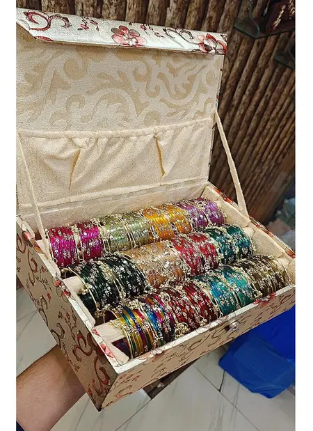 Jelly Tikki Stone Glass Bangles Set Whoelsale Suppliers In India